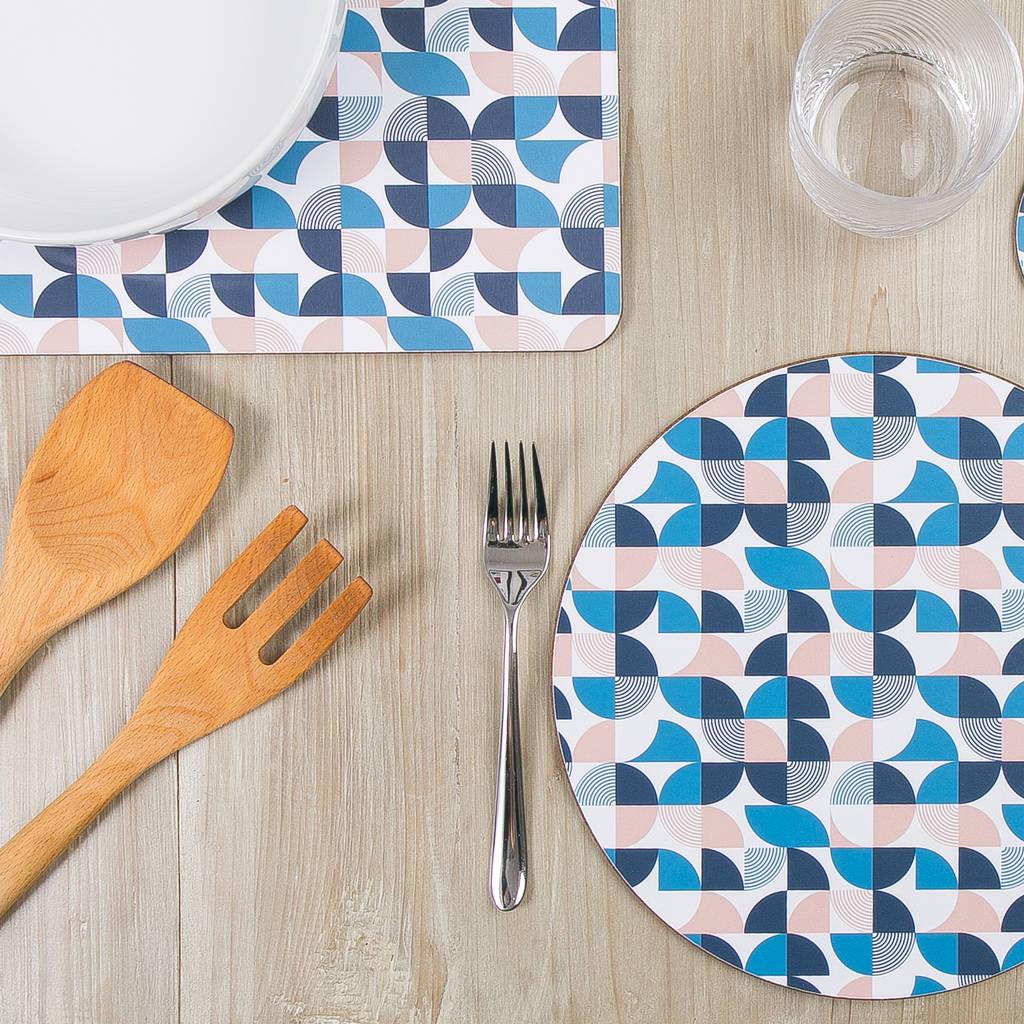 Quarters Round Placemat Set By M Ai K