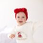 My First Christmas Bear Personalised Embroidered Knitted Jumper, thumbnail 6 of 6