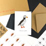 Horned Puffin A6 Greetings Cards, thumbnail 3 of 7