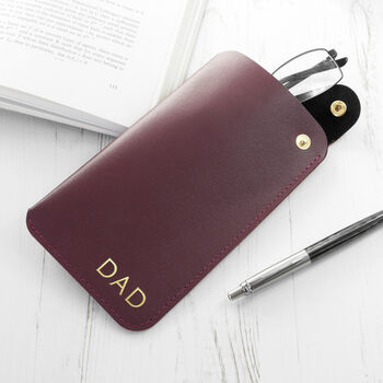 Personalised Leather Glasses Case, 3 of 12