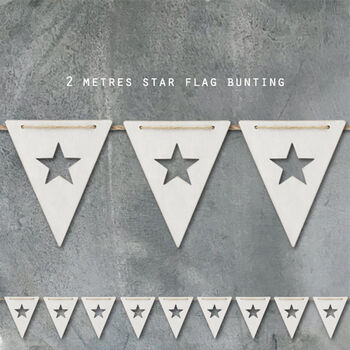 Wooden Star Bunting, 2 of 2