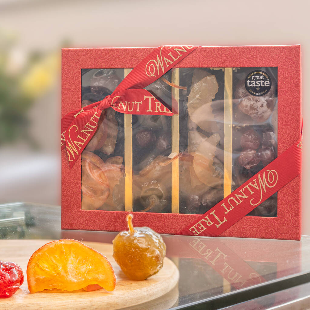 Luxury Glace Fruit Gift Box By Walnut Tree Gifts