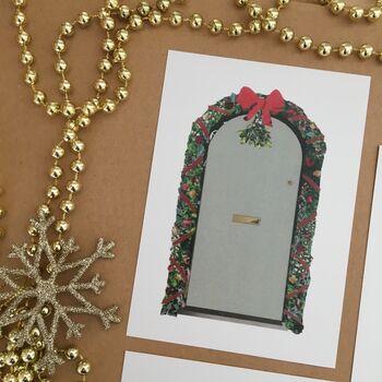 Christmas Postcards, Festive Doors And Windows, 9 of 11