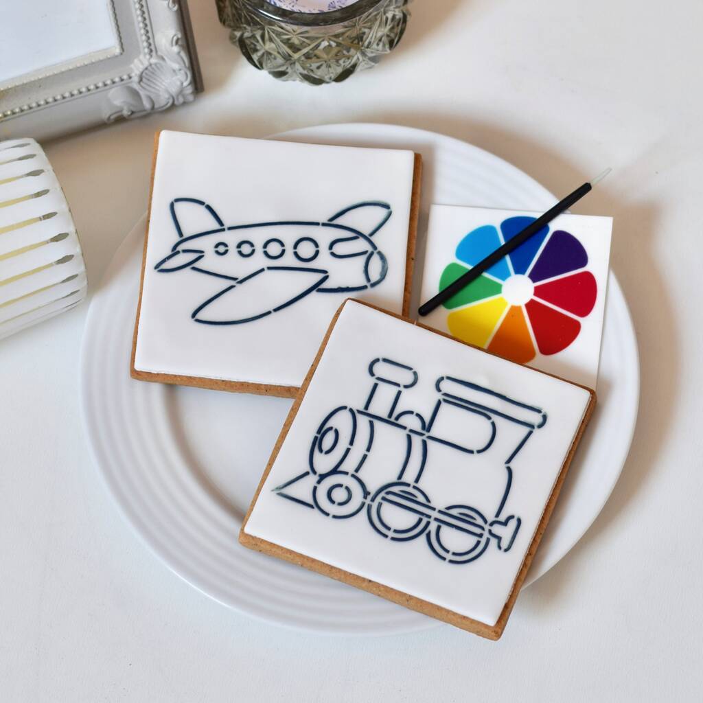 Paint Your Own Train And Plane Cookies One, 1 of 3