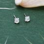 Sterling Silver Mother Of Pearl Stud Earrings, thumbnail 7 of 12