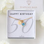 50th Birthday Gift For Her – Sterling Silver Birthstone And Personalised Disc Necklace, thumbnail 1 of 11