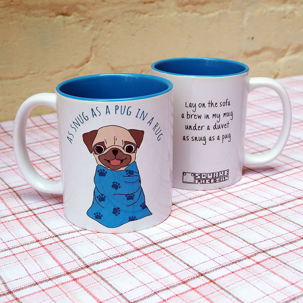 snug pug mug by dead good dog | notonthehighstreet.com