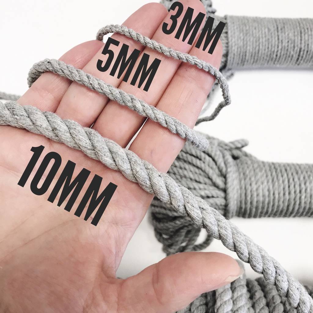 3mm Cotton Macrame Rope By Wool Couture | notonthehighstreet.com