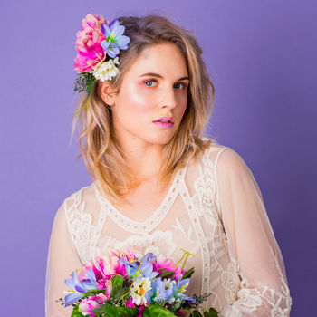 Maurelle Peony Daisy And Berry Headpiece And Corsage, 8 of 9