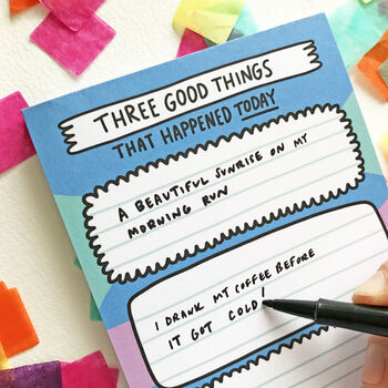 Three Good Things Daily Notepad, 2 of 10
