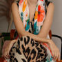 Watercolour Meadow Floral Printed Scarf, thumbnail 3 of 8