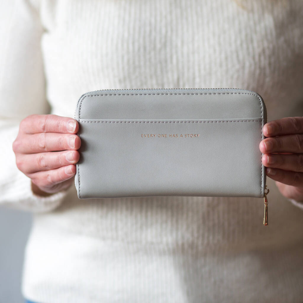 Fable Grey Wallet By Home & Glory | notonthehighstreet.com