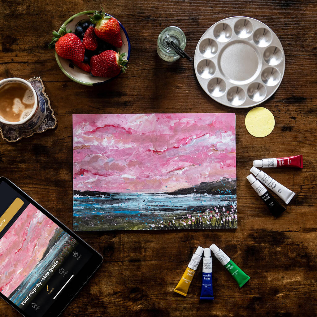 Dreaming Of Pink Skies Painting Kit, 1 of 9