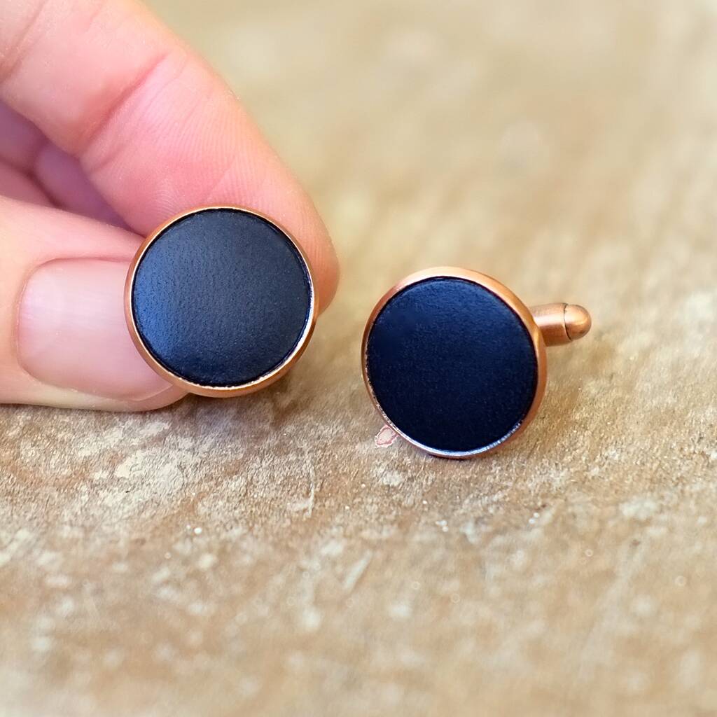 Image of Hand Made Real Leather Cufflinks