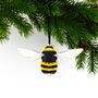 Bumblebee Wooden Hanging Decoration, thumbnail 1 of 5