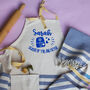 Personalised Cotton Apron And Tea Towel, Birthday Gift, thumbnail 1 of 12
