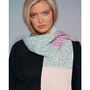 Leopard Block Colour Wool And Cashmere Scarf Pastel, thumbnail 1 of 2