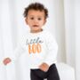 Child's Halloween 'Little Boo' Embroidered Sweatshirt Jumper, thumbnail 1 of 5