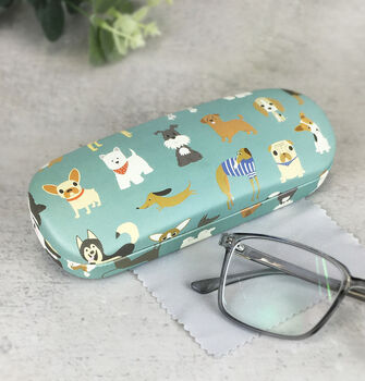 Doggy Design Glasses Case And Cleaning Cloth, 5 of 6