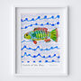 Catch Of The Day Art Print Fish Coastal Poster, thumbnail 8 of 9