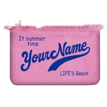 Personalised Jade Solid Colour Straw Fringe Pouch Clutch Bag, 11 of 12