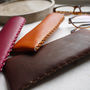 Leather Glasses Case With Interlocking Seam, thumbnail 7 of 10