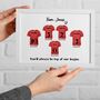 Family Team Print Personalised Father's Day Gift, thumbnail 3 of 5