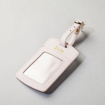 Personalised Leather Luggage Tag, 2 of 3