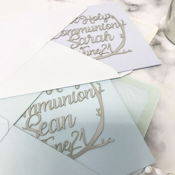 Personalised First Holy Communion Papercut Card, 12 of 12