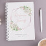 Personalised Rose Gold Floral Frame Wedding Planner, thumbnail 1 of 2