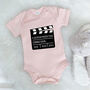 Personalised Film Baby Announcement Babygrow, thumbnail 2 of 7