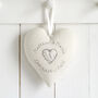 Personalised Ruby 40th Wedding Anniversary Heart Gift, thumbnail 3 of 11