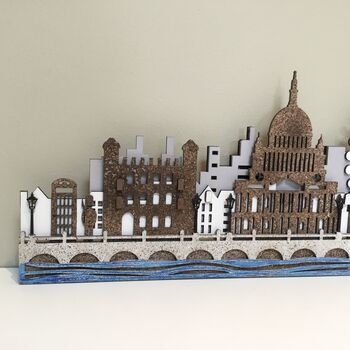 Large London Skyline – 3D Layered Wooden Wall Art With LED Backlighting, 8 of 9