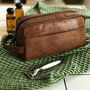 Personalised Leather Wash Bag, thumbnail 3 of 11