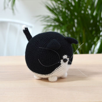 Black And White Cat Crochet Kit, 4 of 6