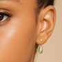 Teardrop Two Way Ear Jacket Gold Plated Earrings, thumbnail 1 of 3