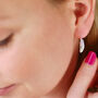 Sterling Silver Curved Feather Earrings, thumbnail 3 of 7