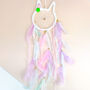 Wall Hanging Room Decoration Pastel Bunny Dream Catcher, thumbnail 3 of 6