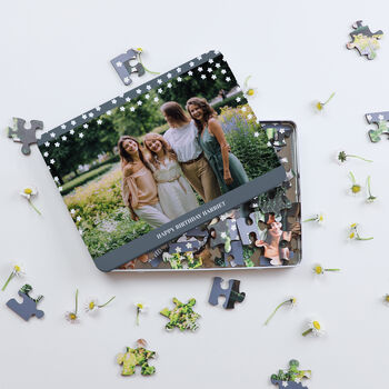 Personalised Wooden Photo Flower Jigsaw Puzzle, 2 of 5