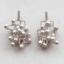 Mindfulness Calming Silver Stud Earrings, thumbnail 5 of 7