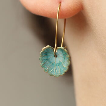Blue Leaf Earrings, 2 of 11