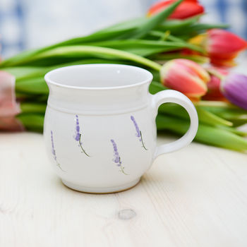 Handmade Lavender Tea Cup, 4 of 5