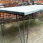 Industrial Reclaimed Hairpin Leg Table And Bench 202, thumbnail 3 of 6