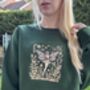 Gold Garden Fairy Embroidered Sweatshirt, thumbnail 2 of 6