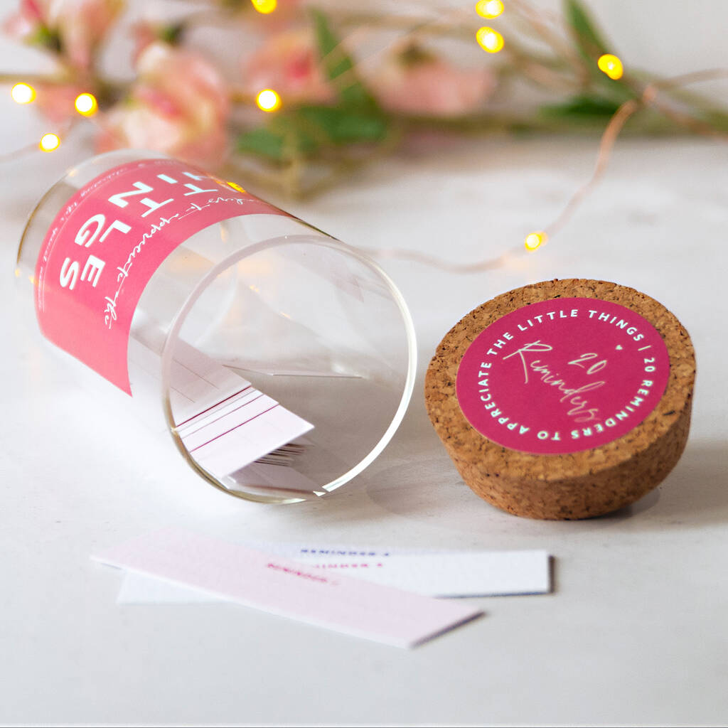 20 Reminders To Appreciate The Little Things Gift Jar By The Stamford