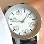Personalised Engraved Wrist Watch With Grey Numbers, thumbnail 3 of 3