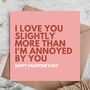 Cute Valentines Card For Partner, thumbnail 1 of 3