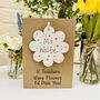 Personalised Teacher Thank You Wooden Flower Card, thumbnail 1 of 7