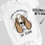 Basset Hound Baby Onesie, thumbnail 2 of 6