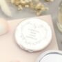 Personalised Floral Heart Compact Mirror, thumbnail 3 of 4